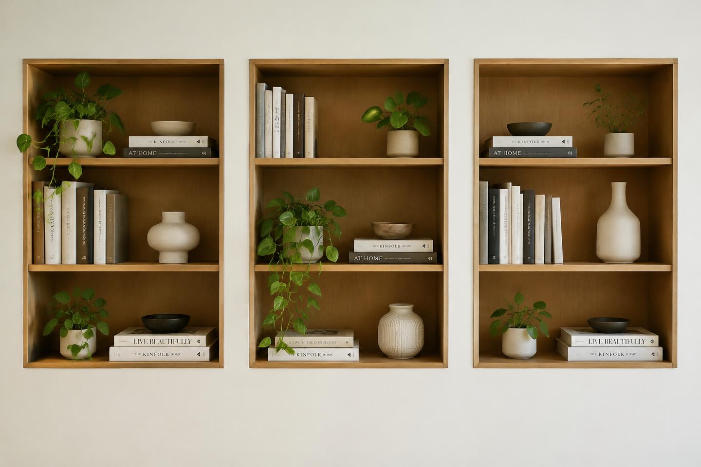 Después: Nichos de biblioteca con carácter