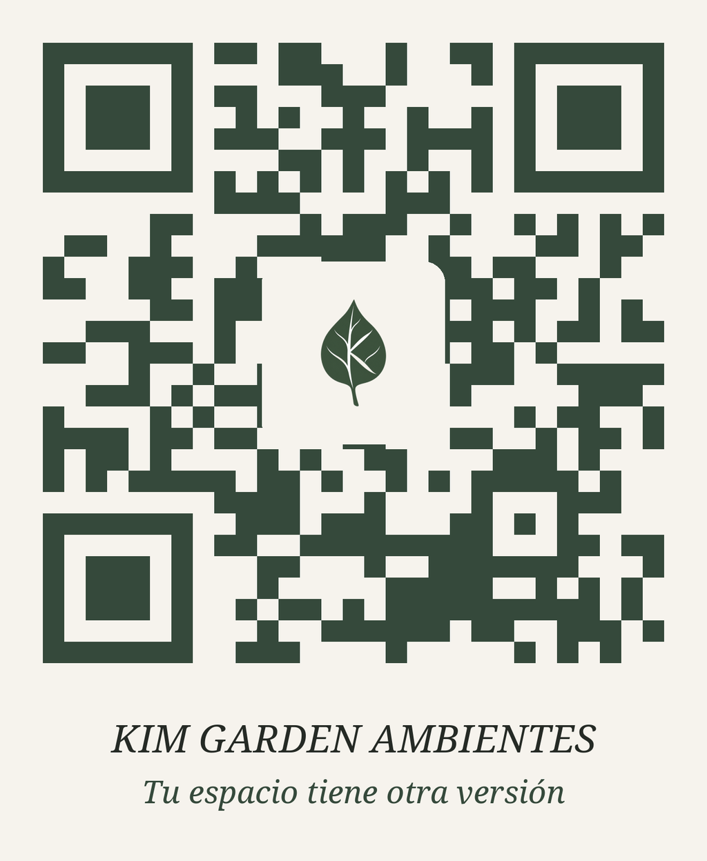 Código QR que abre kimgarden.co